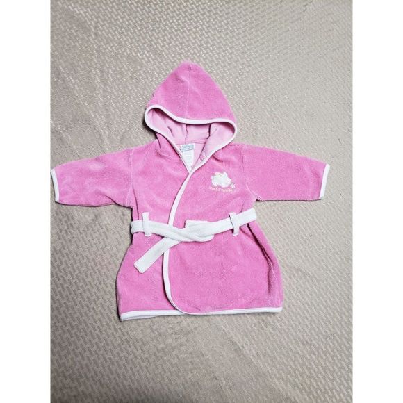Tykes By Carters Pink Hooded‎ Bath Robe - Picture 8 of 9